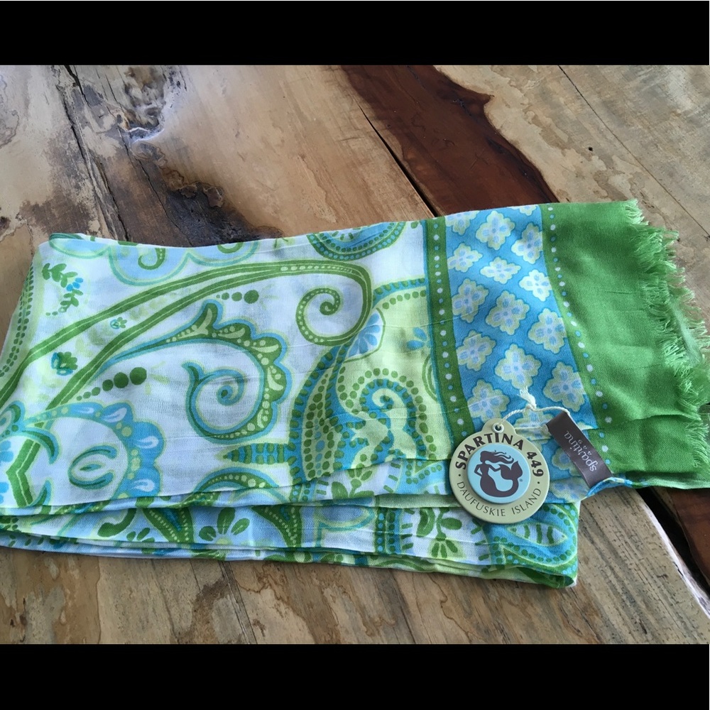 NWT - Spartina 449 Dafuskie Island Pastel Scarf